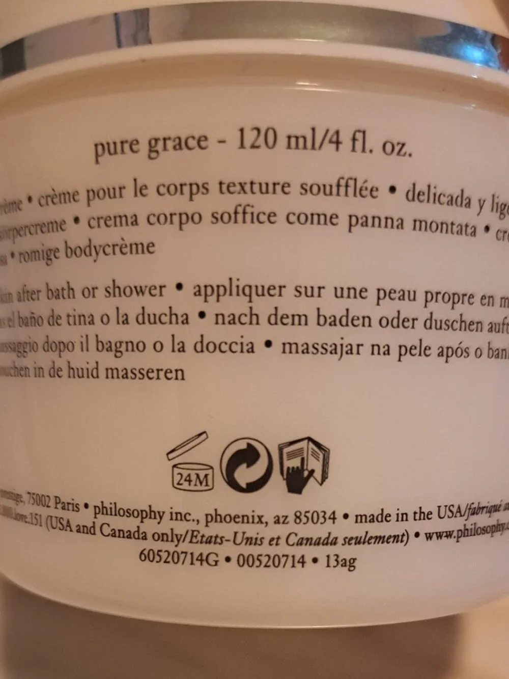 PHILOSOPHY PURE GRACE WHIPPED BODY CREAM